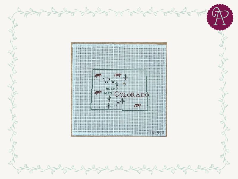 Vintage State of Colorado - 18 mesh