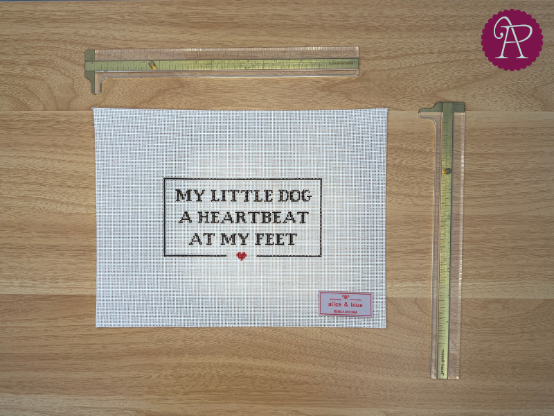 My little dog a heartbeat at my feet - 18 mesh